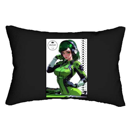 Sexy DJ Pin Up 004 Lumbar Pillows