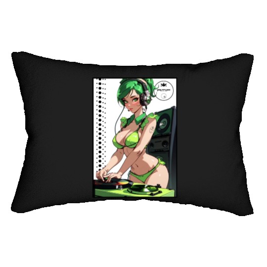Sexy DJ Pin Up 009 Lumbar Pillows