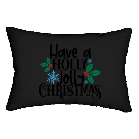 Holly Jolly Christmas Lumbar Pillows