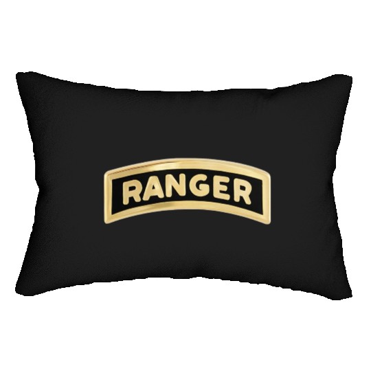 us army ranger tab enameled Lumbar Pillows