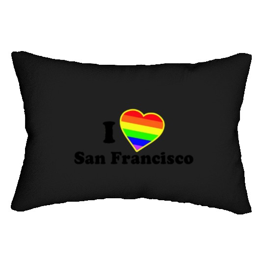 I Love San Francisco Lumbar Pillows