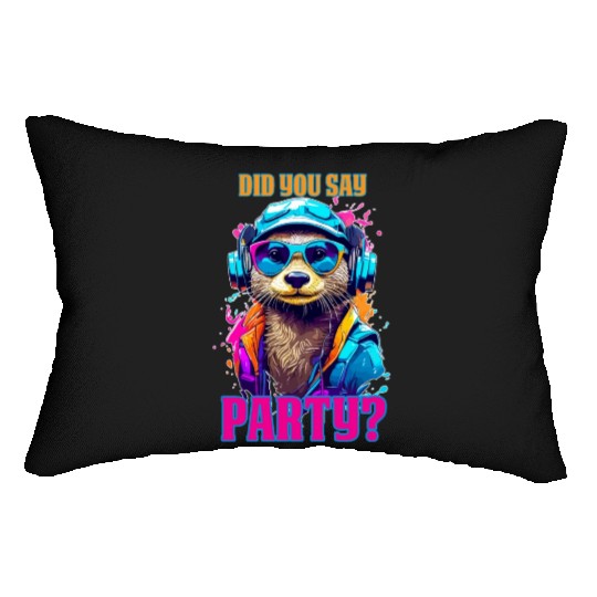 Party Otter Lumbar Pillows