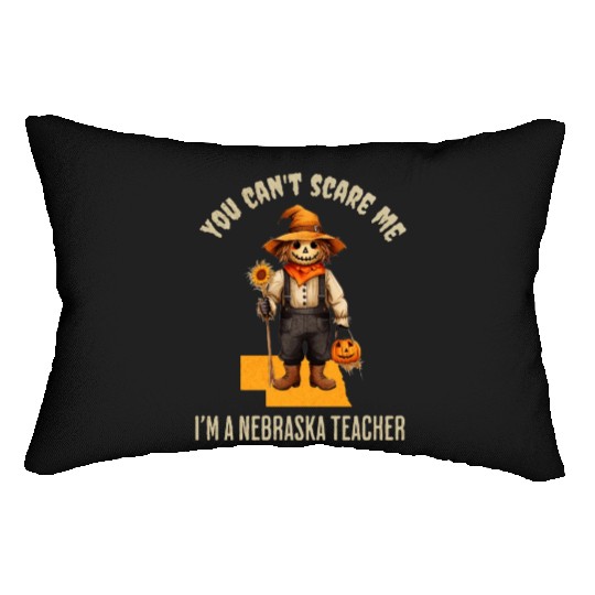 I’m a Nebraska Teacher Halloween Fall Autumn Lumbar Pillows