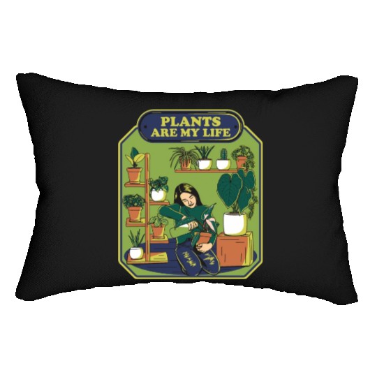 Plants Are My Life Lumbar Pillows