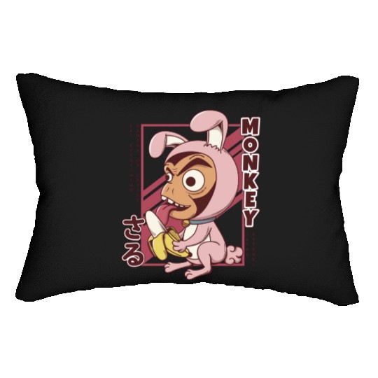 Banana Monkey Cute Lumbar Pillows