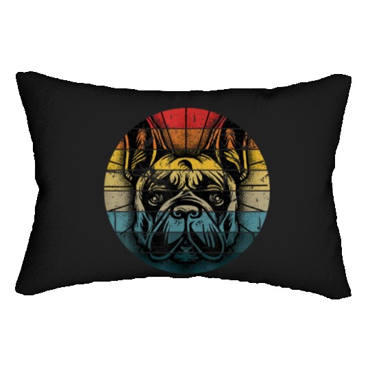 French Bulldog Gift Frenchie Dog Lover Dogfather Lumbar Pillows