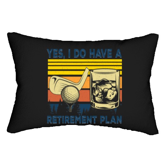 Yes I Do Have A Retirement Plan Golf And Beer Love Lumbar Pillows