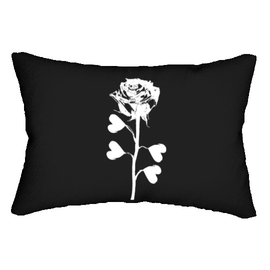 Lotus white Lumbar Pillows
