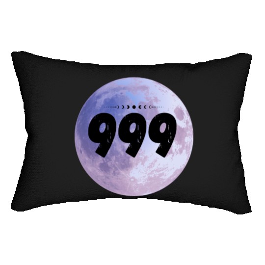 Purple Moon Angel Numbers 999 Lumbar Pillows