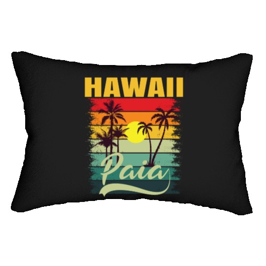Friends Summer Travel Family Vacation PAIA Hawaii Lumbar Pillows