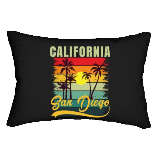 Friends Summer Travel Family Vacation san diego Lumbar Pillows