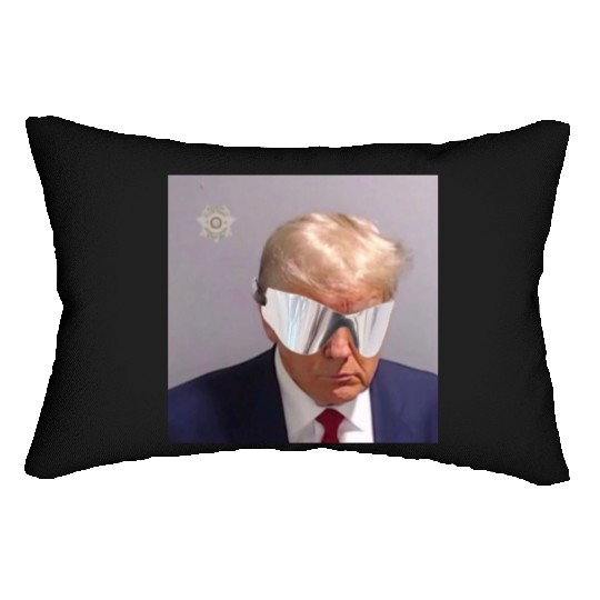 Trump Mugshot with YZY Shades Lumbar Pillows