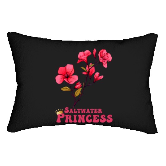surfer girl Bougainvillea flower Lumbar Pillows