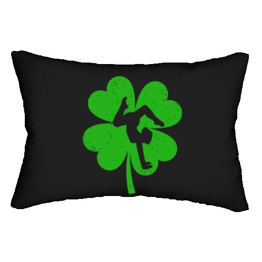Gymnast St. Patrick's Day Irish Shamrock Lumbar Pillows