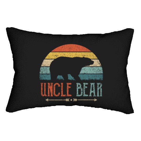 Uncle Bear Vintage Retro Present Lumbar Pillows