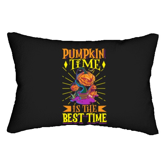 Scary Pumpkin Halloween Costume Autumn Fall Gift Lumbar Pillows