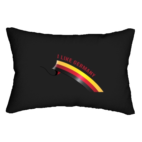 I LIKE GERMANY with Flag Lumbar Pillows