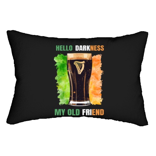 Hello Darkness My Old Friend Irish Stout Lumbar Pillows
