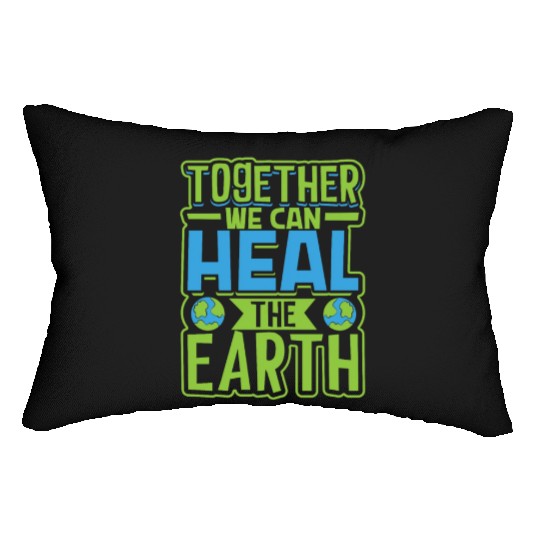 Climate Change Environmental Earth Day Planet Lumbar Pillows