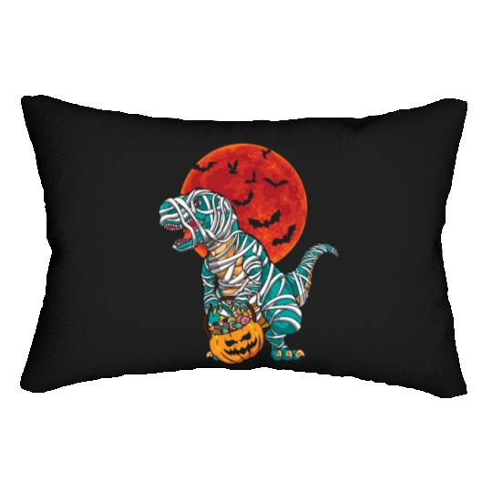 Dinosaur Mummy Pumpkin Lazy Creepy Halloween Lumbar Pillows