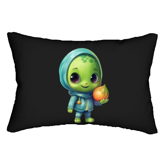 Sweet Alien Onion: Veggie Enchantment Lumbar Pillows