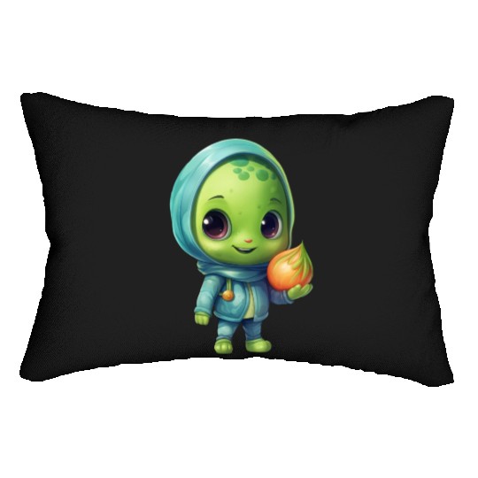Sweet Alien Onion: Veggie Enchantment Lumbar Pillows