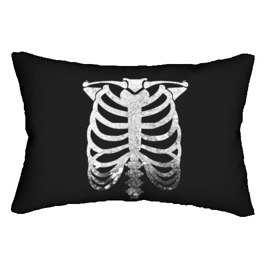 Halloween Skeleton Rib Cage Lumbar Pillows