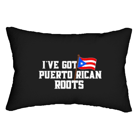 Puerto Rican Roots Citizenship Puerto Rico Pride F Lumbar Pillows
