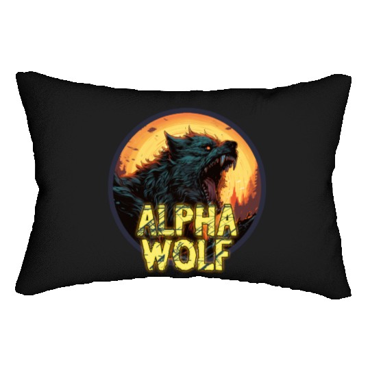 Alpha Wolf Lumbar Pillows