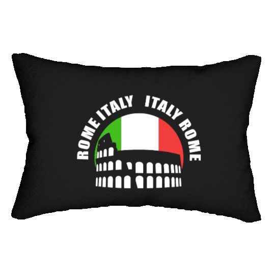 Rome Italy Tourist Guide Lumbar Pillows