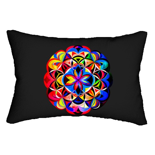 Art mandala Lumbar Pillows