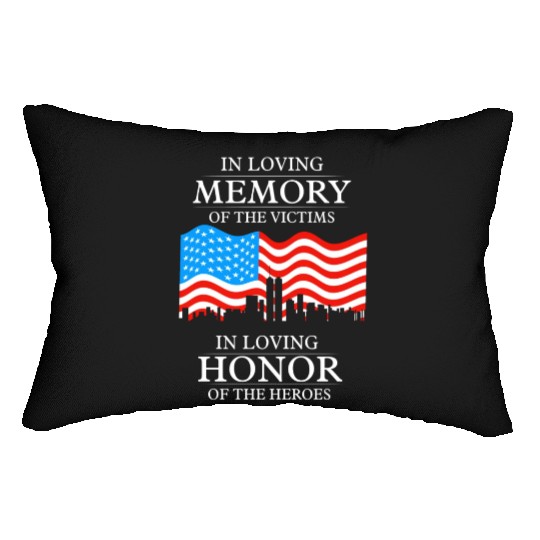 911 in loving memory Lumbar Pillows