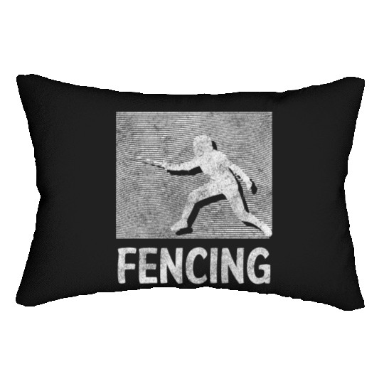 Fencing Sport Training En Garde Lumbar Pillows