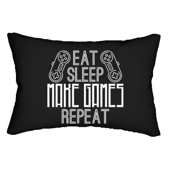 Game Developer Life Coder Dev Programmer Gameplay Lumbar Pillows