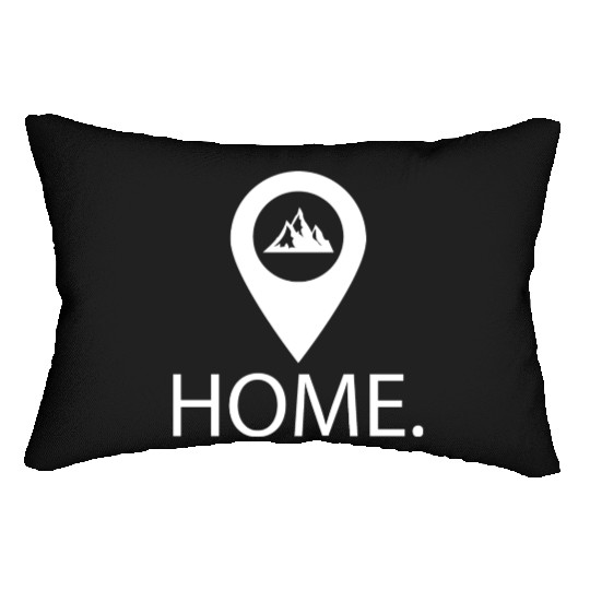 Mountains Adventure Nature Outdoor Home Icon Lumbar Pillows