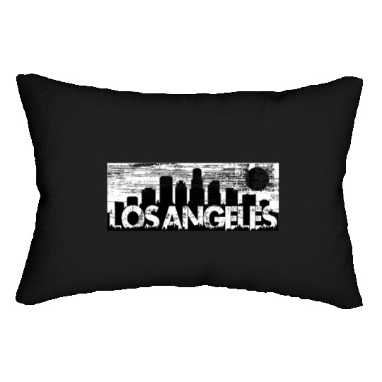 Los Angeles Cityscape Street Wear Lumbar Pillows