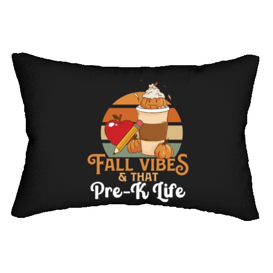 Fall Vibes That Pre-K Life Preschool Teacher Lumbar Pillows