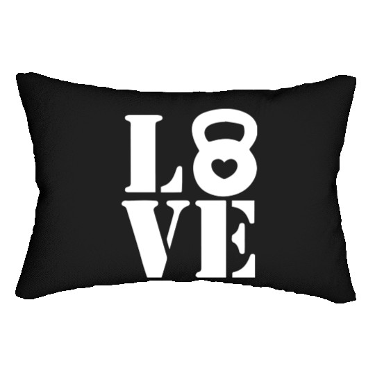 Love Workout Fitness Gym Lumbar Pillows