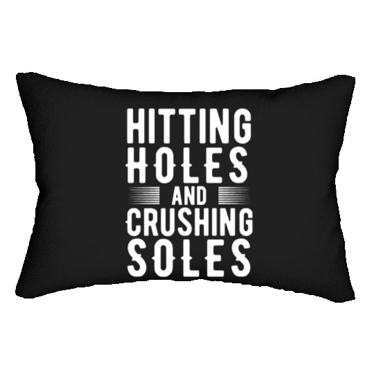 Funny Retro Cornhole Lover Hitting Holes And Lumbar Pillows