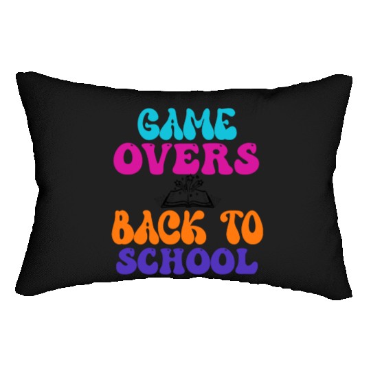 game overs back to school, Super On 1st Grade Lumbar Pillows