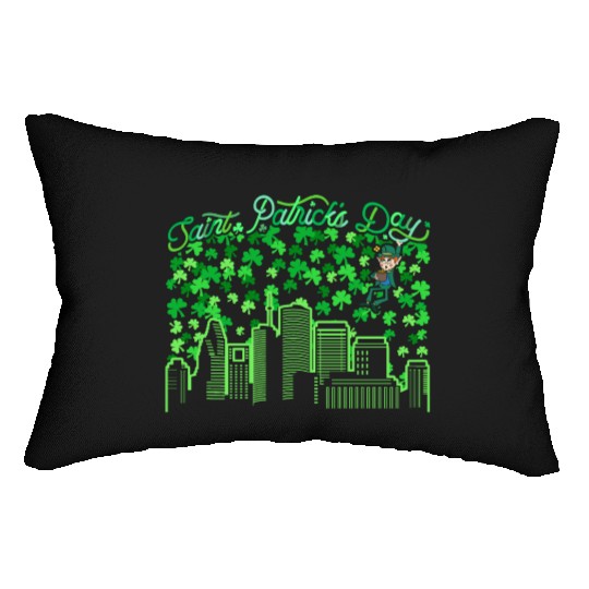 Saint Patrick's Day Houston Texas Lumbar Pillows