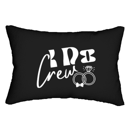 I Do Crew Bride Groom Party for Games Wedding Lumbar Pillows