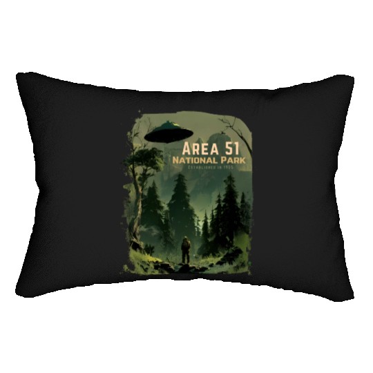 Area 51 National Park - Established In 1955 Lumbar Pillows