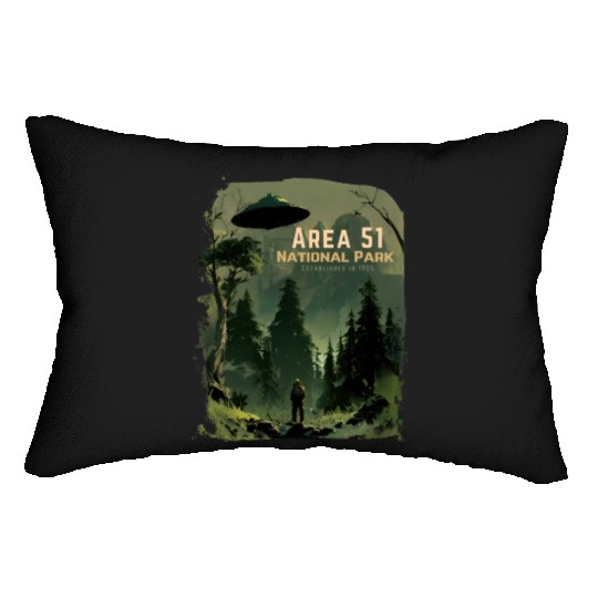 Area 51 National Park - Established In 1955 Lumbar Pillows