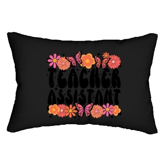 Floral Teacher Assistant Lumbar Pillows