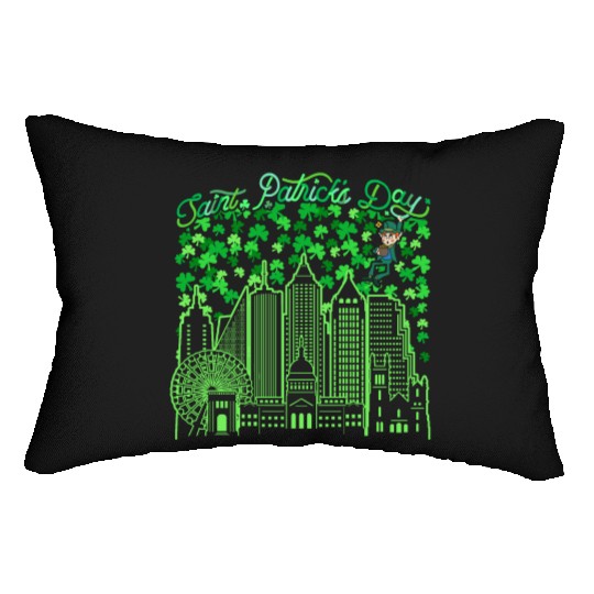 Saint Patrick's Day Atlanta Georgia Lumbar Pillows