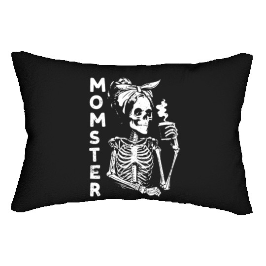 For Mom Monster Lazy Creepy Halloween Skeleton Lumbar Pillows