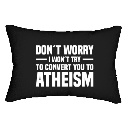 Atheism Skeptics Atheists Atheist Science Lumbar Pillows