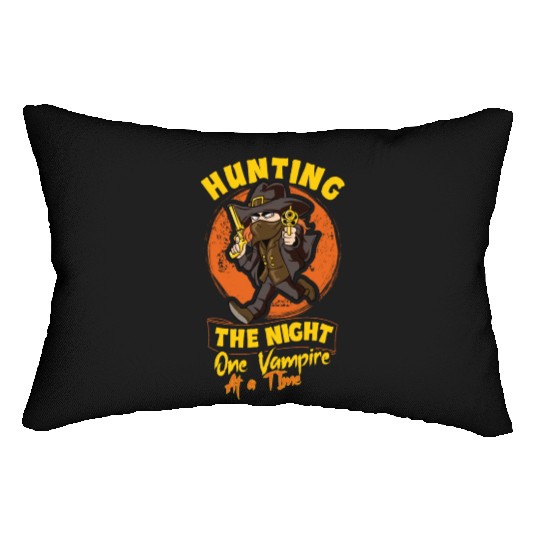 Vampire Hunter Undead Slayer Stake and Cross Lumbar Pillows
