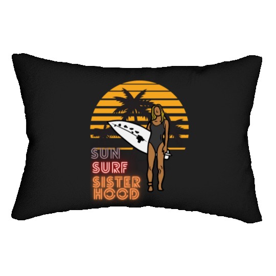 Sun, Surf, Sisterhood Lumbar Pillows